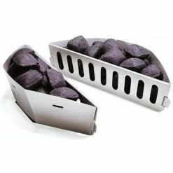 Meilleure vente 😉 Weber Paniers à Charbon De Bois Char-Basket à Partir De 57 Cm Set De 2 Accessoires Pour Barbecue - Divers Grils ⋅ Camping ✨
