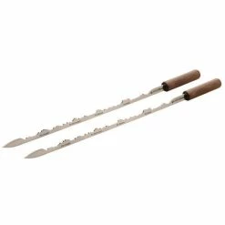 Meilleure vente ❤️ Swisspeaks Brochettes Alpes Grisonnes, 2 Pièces - Divers Grils ⋅ Camping 👏